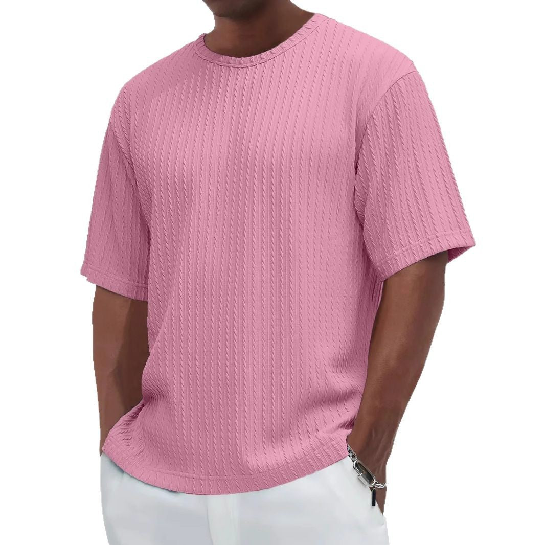 T-shirt da uomo girocollo a maniche corte casual nuova moda
