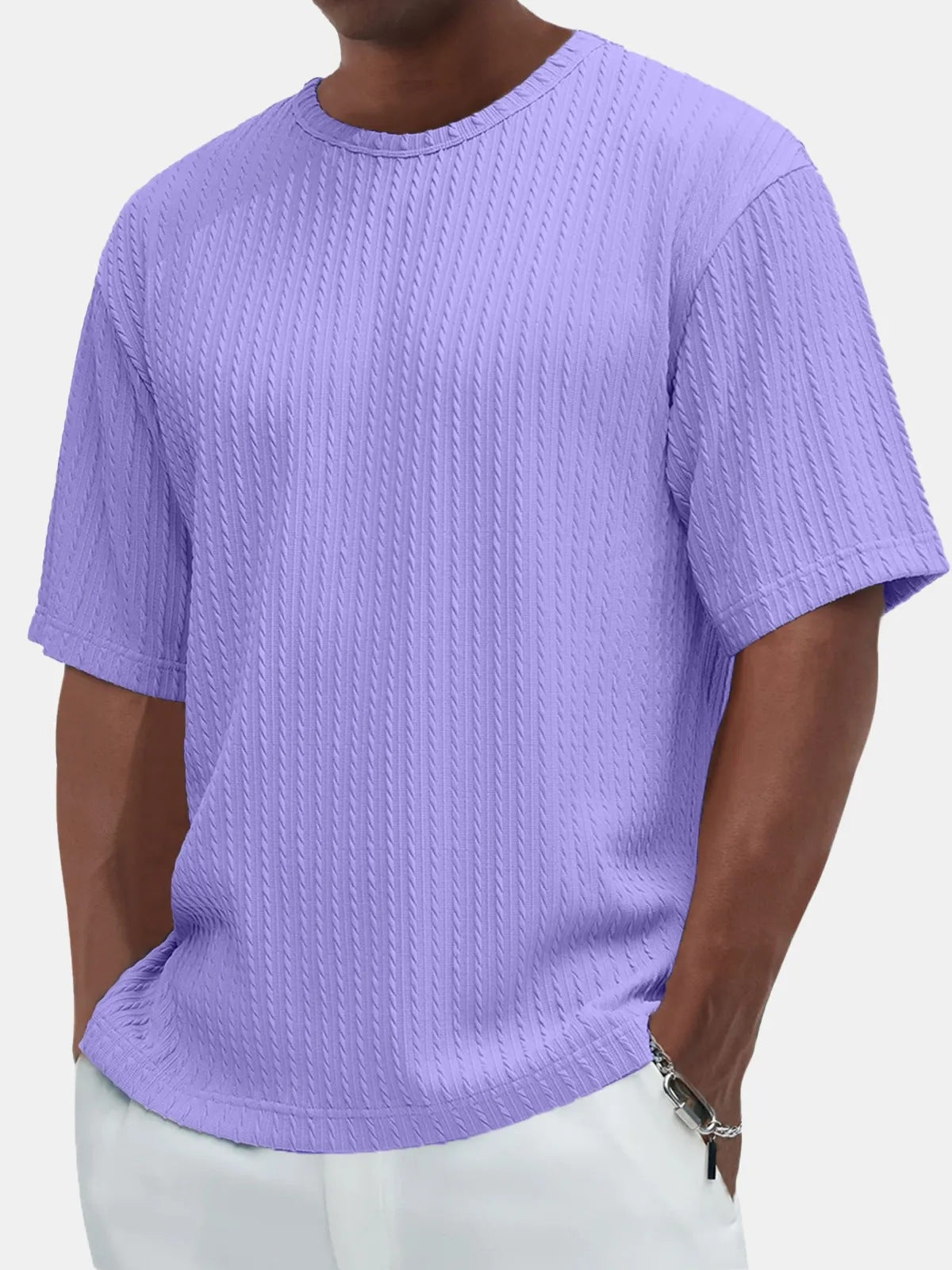 T-shirt da uomo girocollo a maniche corte casual nuova moda