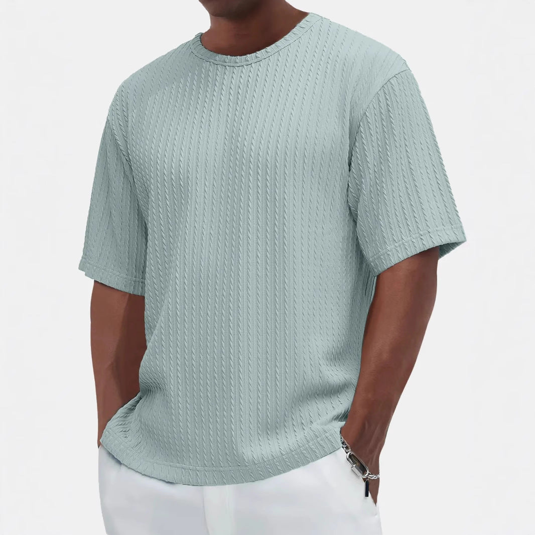 T-shirt da uomo girocollo a maniche corte casual nuova moda