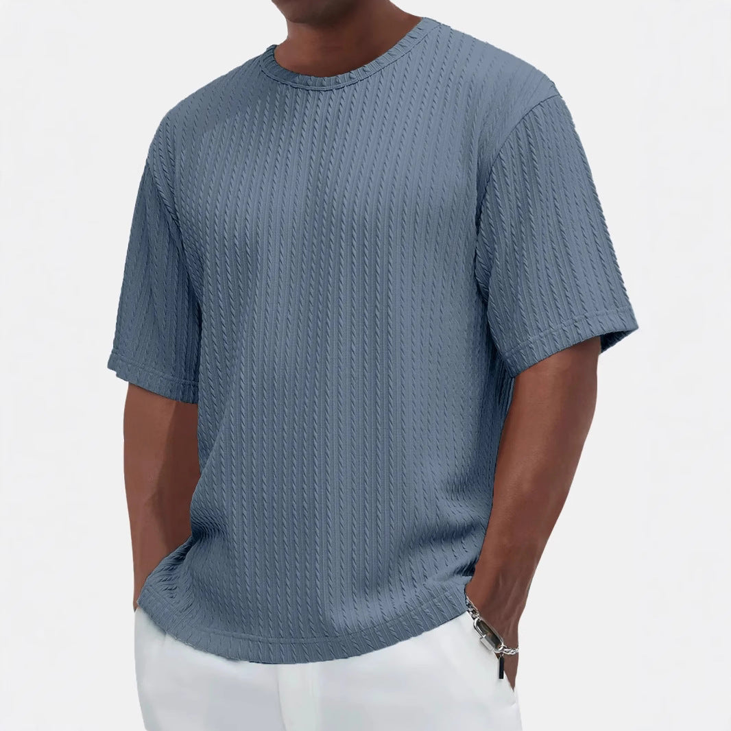 T-shirt da uomo girocollo a maniche corte casual nuova moda