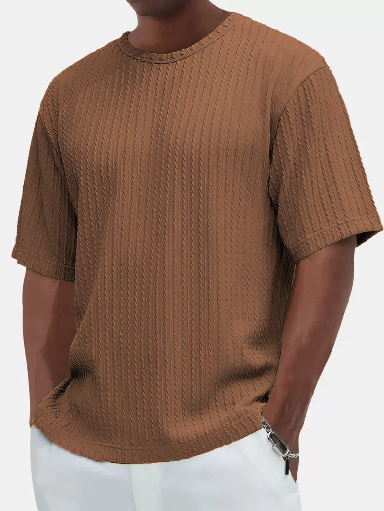 T-shirt da uomo girocollo a maniche corte casual nuova moda