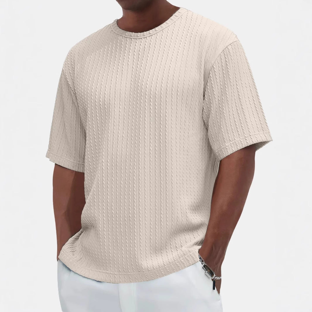 T-shirt da uomo girocollo a maniche corte casual nuova moda